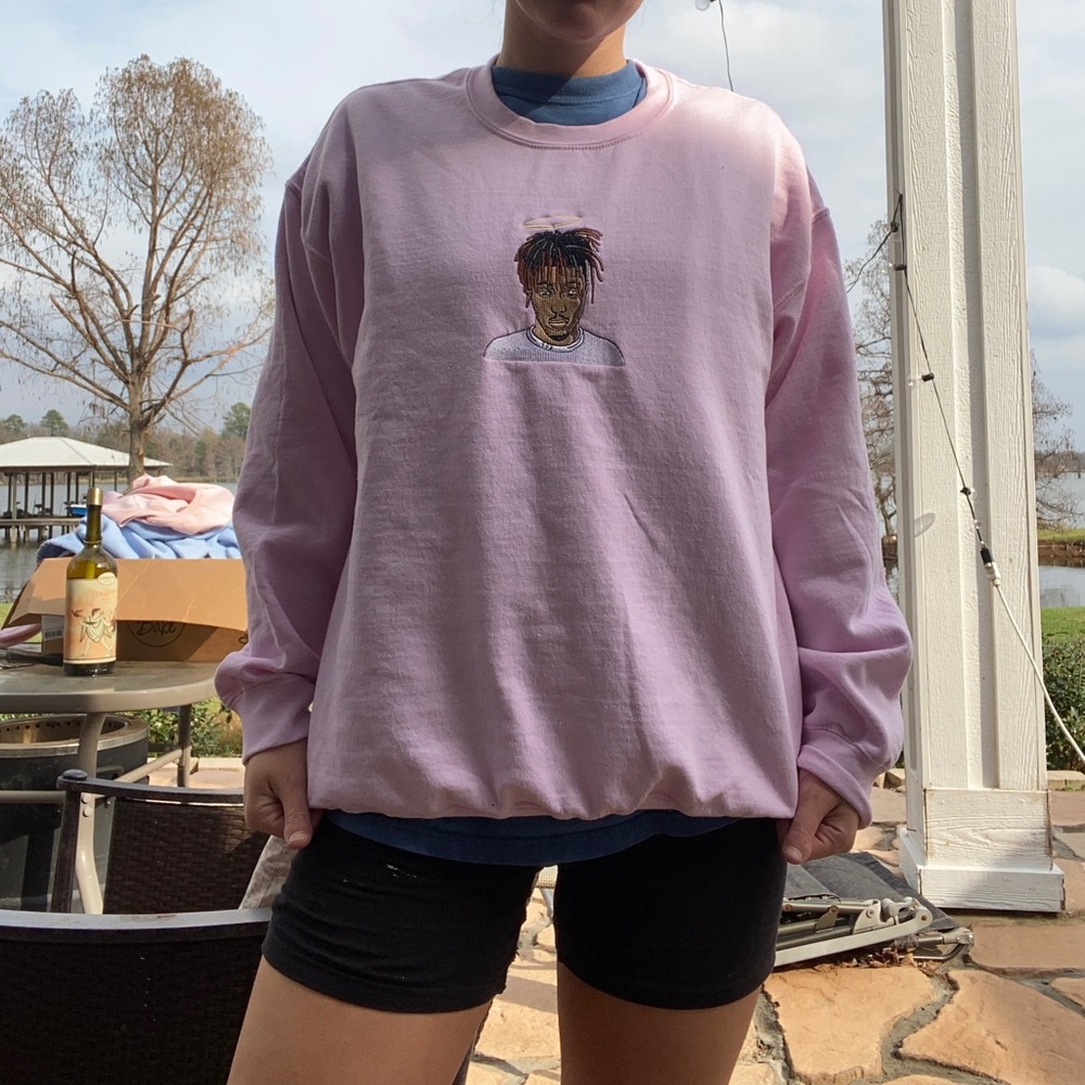 Pink Juice Wrld Sweatshirt/Crewneck. Size Large.